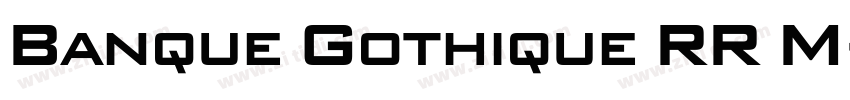 Banque Gothique RR M字体转换